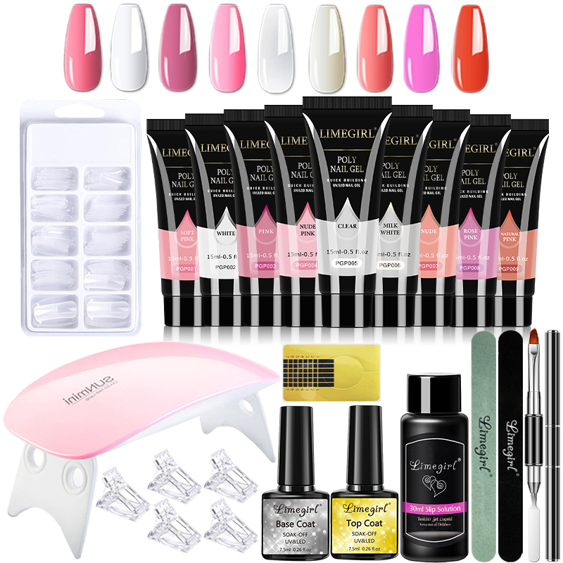 빠른 확장을위한 15ml 네일 젤 키트 네일 아트 폴리 - Nail Art Ombre 리뷰 및 가격
