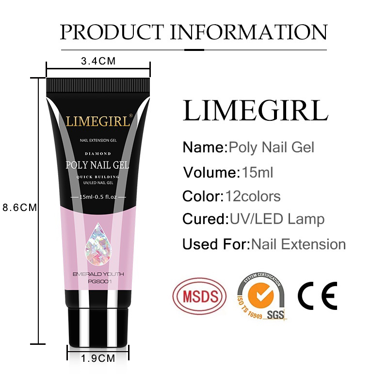 빠른 확장을위한 15ml 네일 젤 키트 네일 아트 폴리 - Nail Art Ombre 리뷰 및 가격