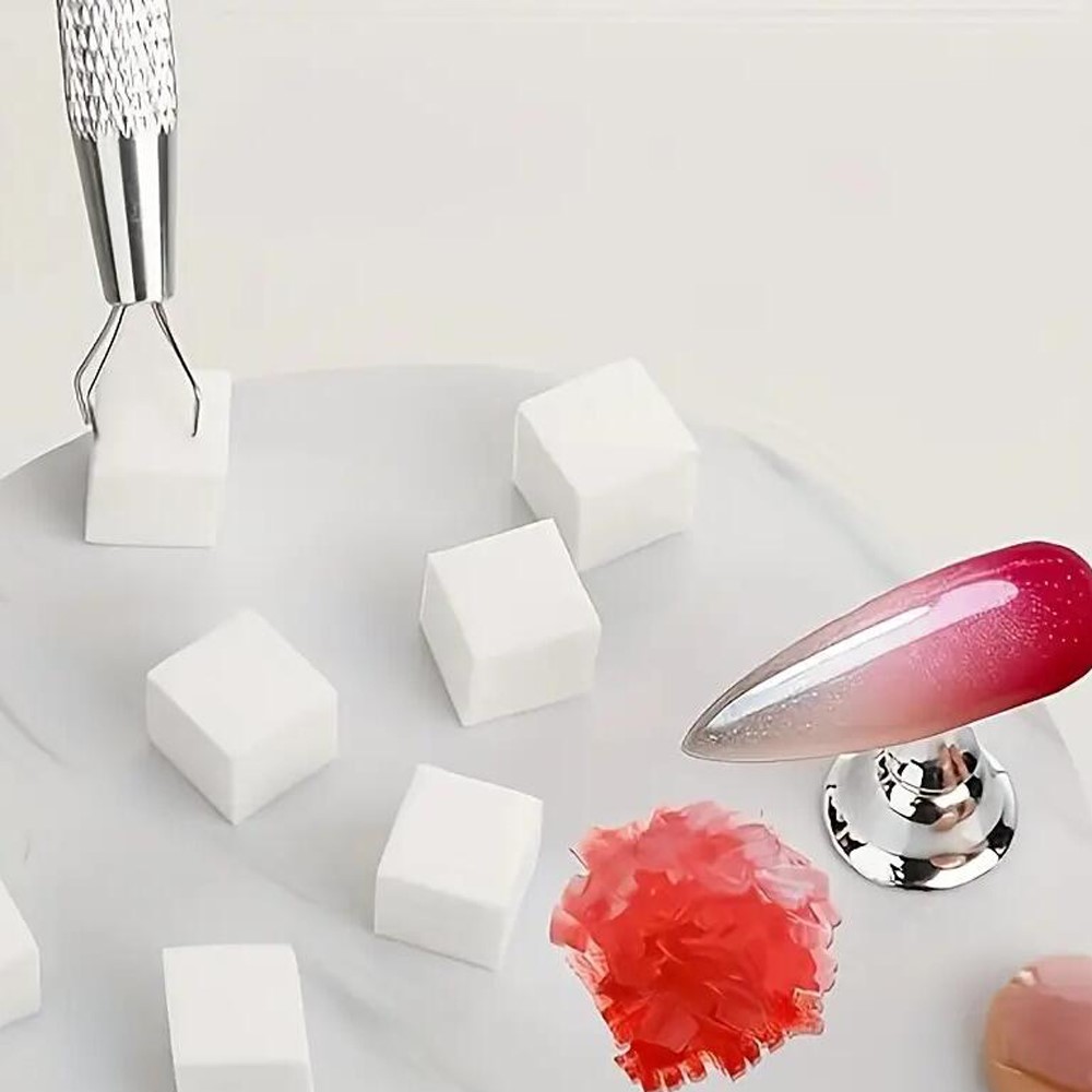 50/100개입 화이트 미니 네일 스펀지 그랩핑 펜 포 - Nail Art Ombre 리뷰 및 가격