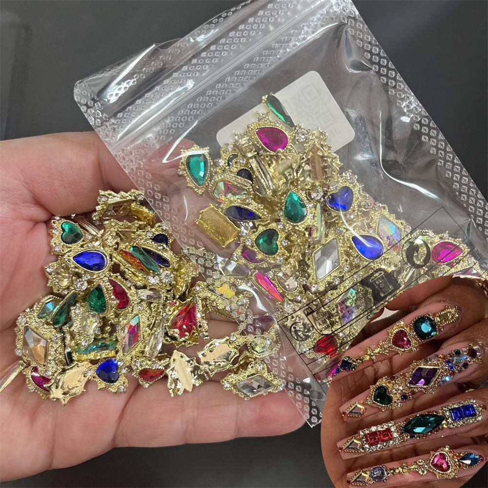 60PCS 믹스 네일 아트 라인 석 하트/사각형/물방울 - Nail Art Valentines Day 리뷰 및 가격