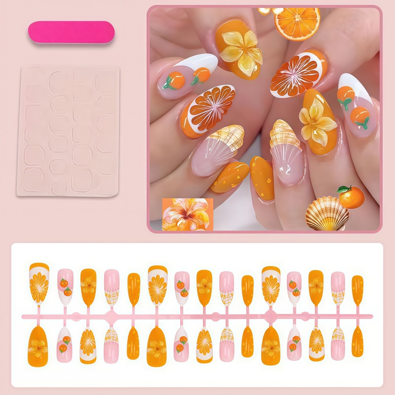 2026년 신상 30개입 3D 과일 오렌지 웨어링 아머 - Nail Art Orange 리뷰 및 가격