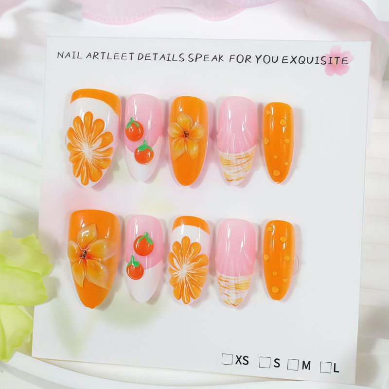 2026년 신상 30개입 3D 과일 오렌지 웨어링 아머 - Nail Art Orange 리뷰 및 가격