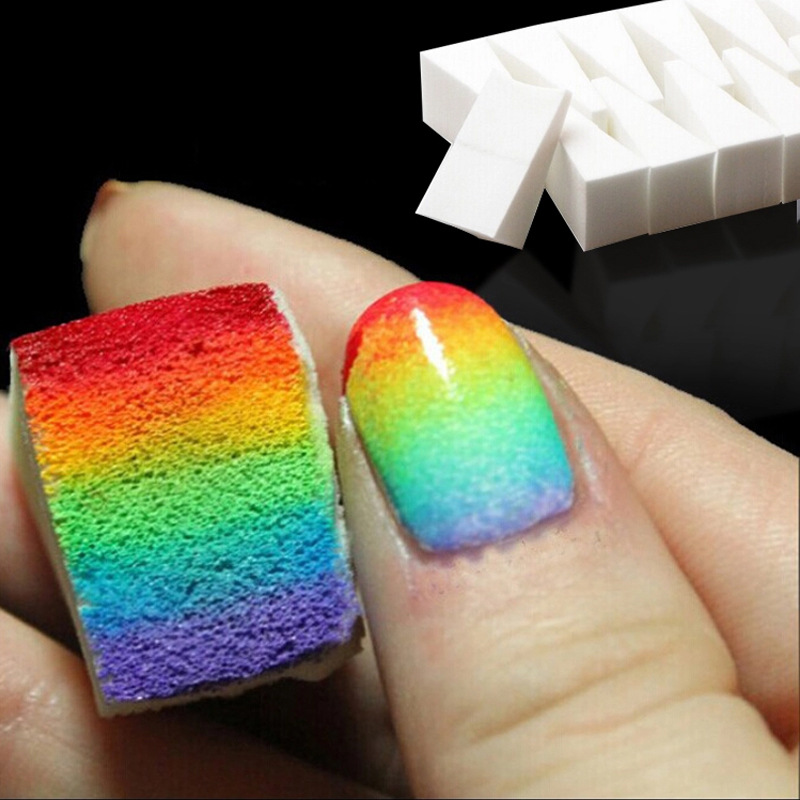 50개/20개 세트, 흰색 부드러운 네일 스펀지, 옴브 - Nail Art Ombre 리뷰 및 가격