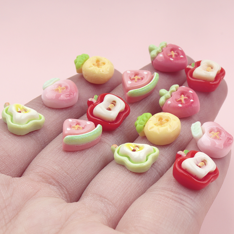 50/500개 미니 모조 과일 레진 네일 아트 카보숑  - Nail Art Ombre 리뷰 및 가격
