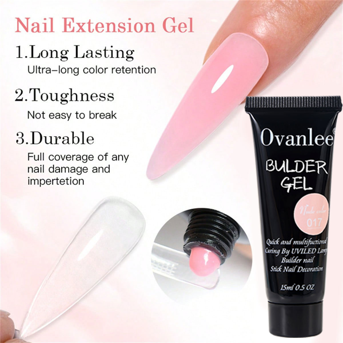 오반리 18가지 기능이 있는 폴리젤 연장 스타터 키트  - Nail Art Ombre 리뷰 및 가격